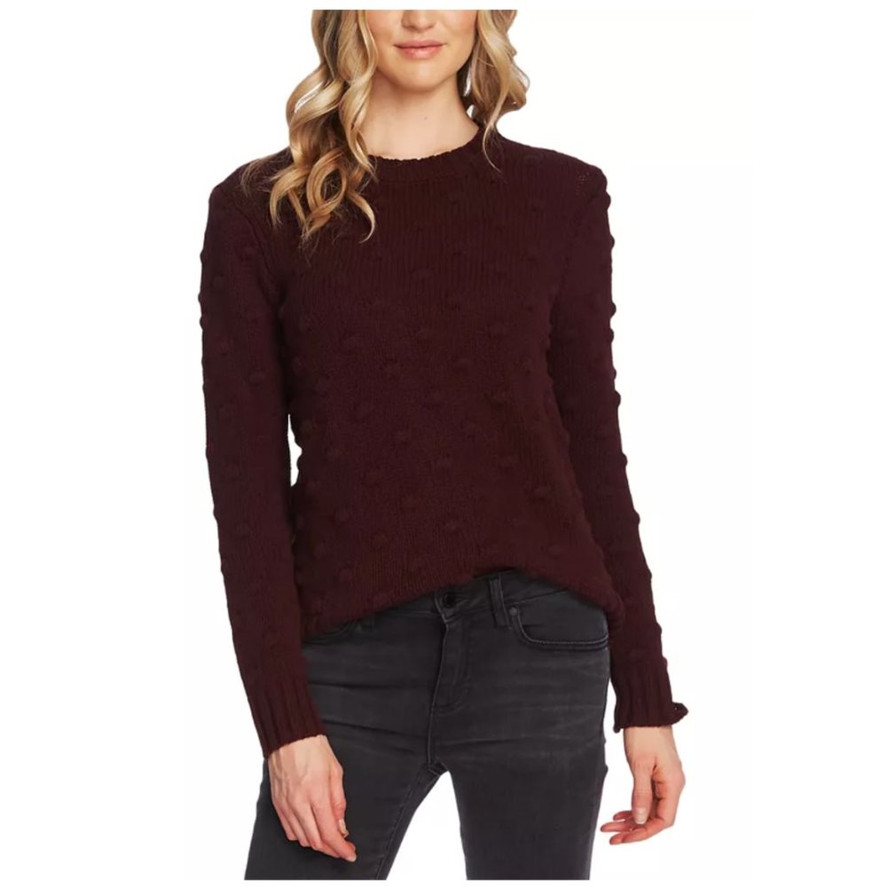 Vince Camuto - Wine Burgundy Popcorn Sweater - M